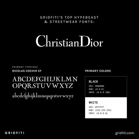 christine dior font.